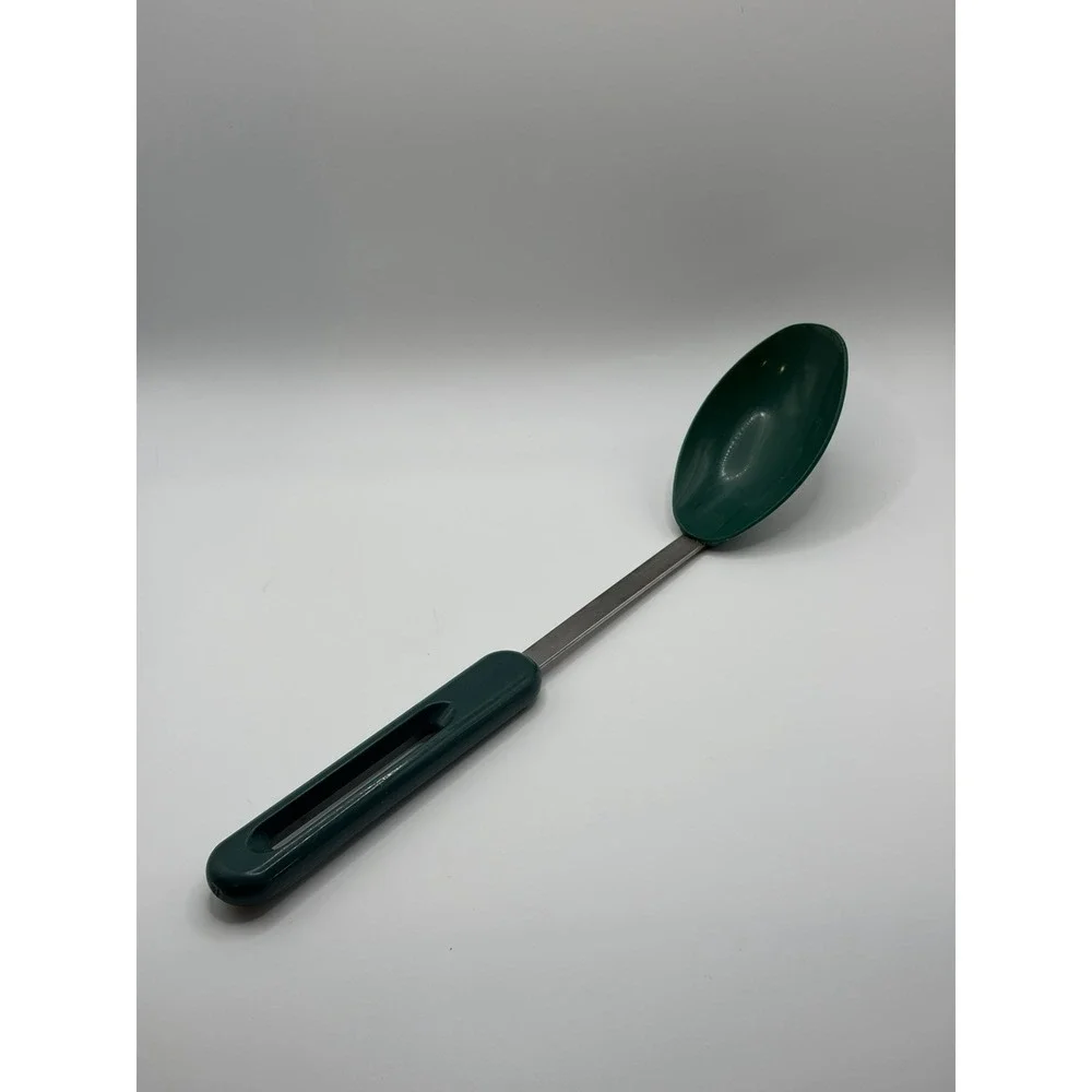 Vintage Green Bonny Solid Serving Cooking Spoon 12